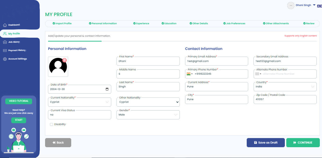 Artificial Intelligence based Job Portal Design & Development Zelite
